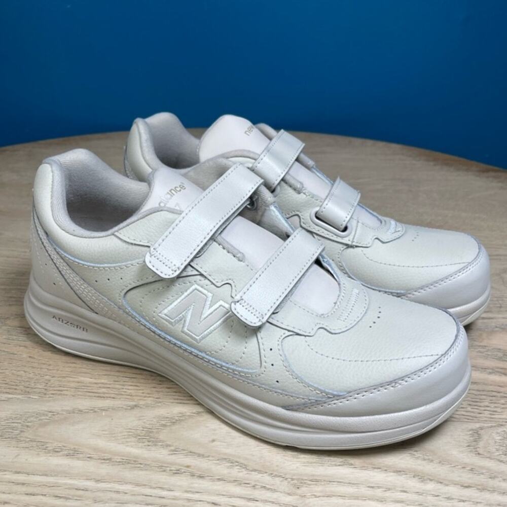 New Balance Men’s Walking Shoes MW577VB Hook Loop Strap Comfort Bone Size 9